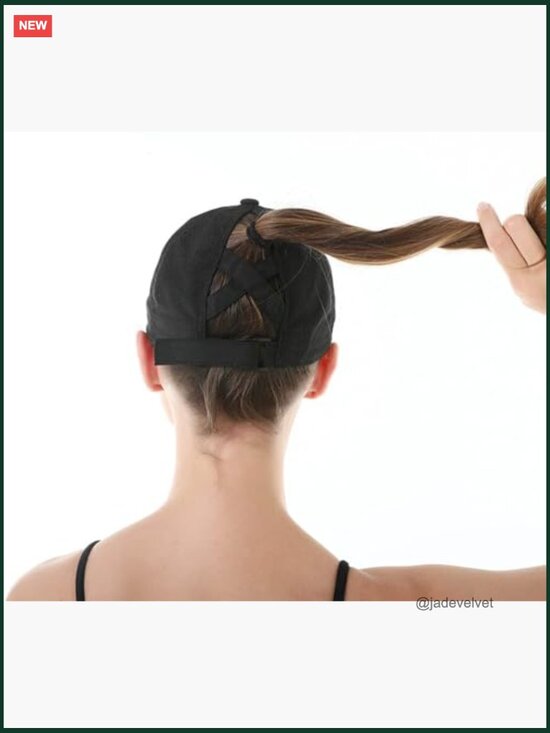 Criss Cross Ponytail Baseball Cap - Quick Drying Mesh Dad Hat for Outdoor Sports main image 6